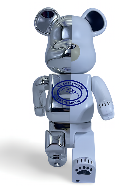 Статуэтка Bearbrick x Canada Goose x Polar Bears 400% 28 см Medicom Toy Полярный медвежонок - изображение 11