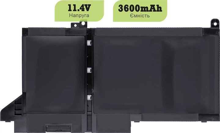 Аккумулятор 1stCharger для ноутбуков Dell Latitude 7280 (DJ1J0) 11.4V 3600mAh Black (BN1st4024) - изображение 2