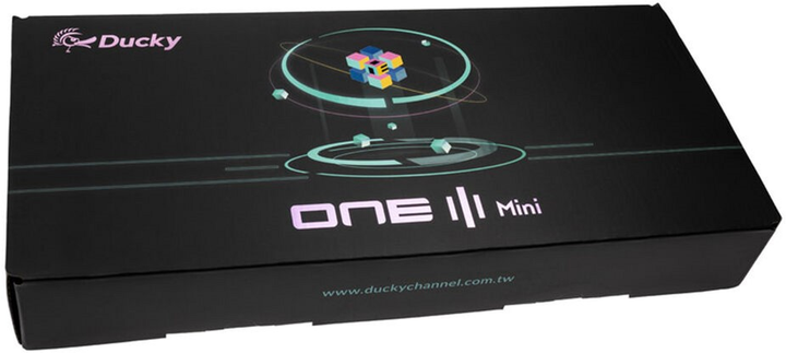 Klawiatura przewodowa Ducky One 3 Mini Cherry MX Silent Red USB Cosmic Blue (100043118) - obraz 10