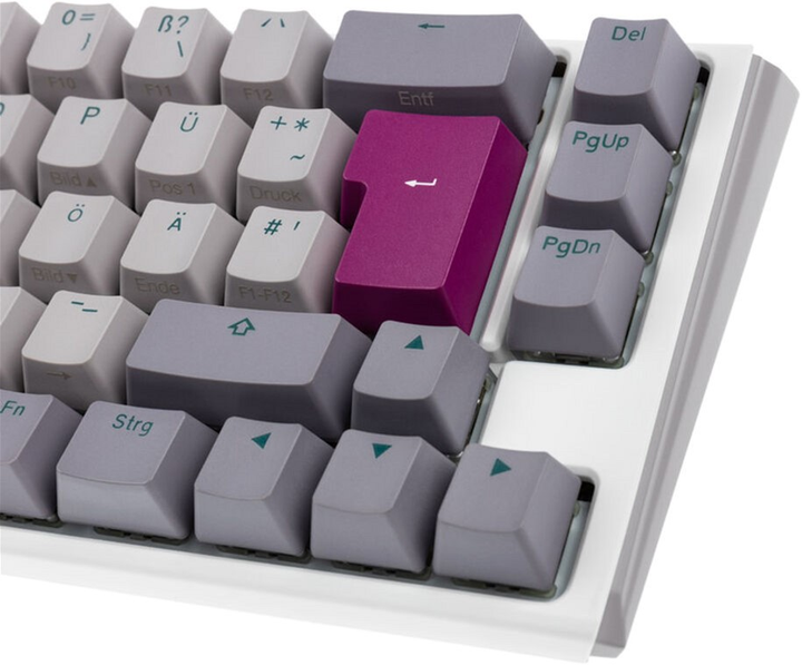 Klawiatura przewodowa Ducky One 3 SF Cherry MX Blue USB Mist Grey (100043151) - obraz 3
