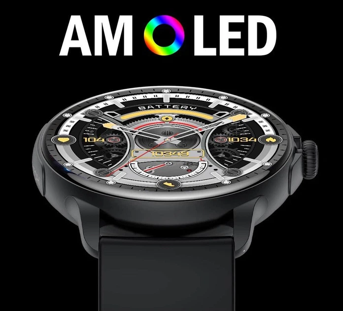 Смарт-годинник LEMFO HK49 Black (тонометр, пульсоксиметр, дзвінки) Amoled екран - зображення 11