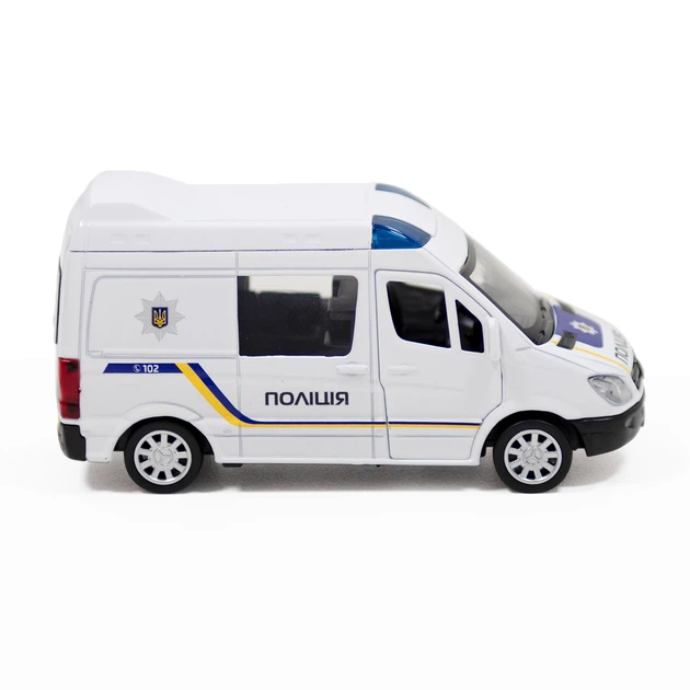 Автомодель Mercedes-Benz Sprinter Полиция TechnoDrive 250294 Белый - Фото 8 Автомодель Mercedes-Benz Sprinter Полиция TechnoDrive 250294 Белый - изображение 8