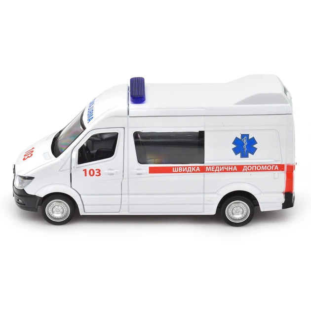 Автомодель - Mercedes Benz Sprinter Скорая помощь 7,2 см (4895065079407) - изображение 4