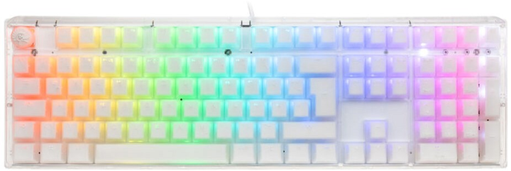 Klawiatura przewodowa Ducky One 3 Kailh Jellyfish Y Aura White (GATA-2312) - obraz 1