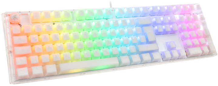 Klawiatura przewodowa Ducky One 3 Kailh Jellyfish Y Aura White (GATA-2312) - obraz 2