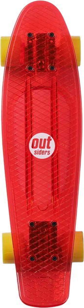 Deskorolka Outsiders Transparent Retro Czerwony (5711336034755) - obraz 3
