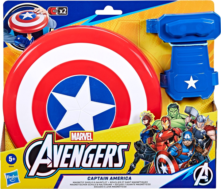 Ігровий набір Hasbro Avengers Captain America Magnetic Shiled & Gauntlet (5010996234421) - зображення 1