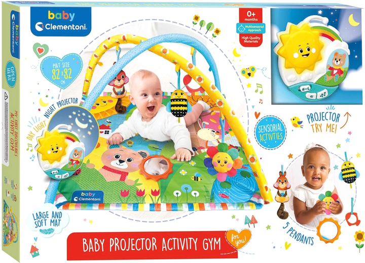 Розвиваючий килимок Clementoni Baby Projector Activity Gym (8005125177059) - зображення 1