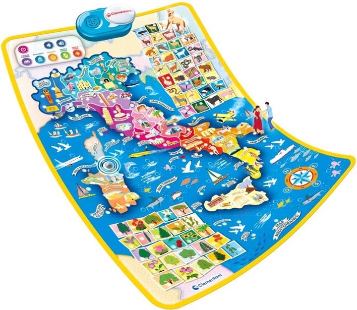 Інтерактивний килимок Clementoni Sapientino Interactive Italy Map 70 х 48 см (8005125164455) - зображення 2