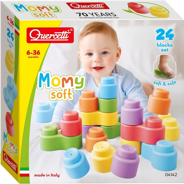 Конструктор Quercetti Momy Soft 24 деталі (8007905041420) - зображення 1