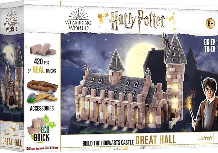 Дерев'яний конструктор Trefl Harry Potter Great Hall 420 деталей (5900511615623) - зображення 1