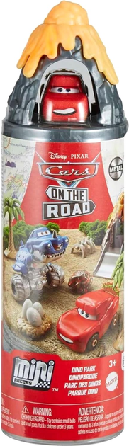 Ігровий набір Mattel Disney та Pixar's CaRSTA Mini Racers On-The-Go Dino Park (0194735081905) - зображення 1