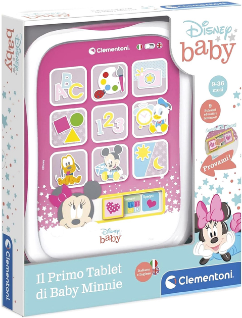 Interaktywny tablet Clementoni Disney Baby First Tablet Minnie (8005125176670) - obraz 1
