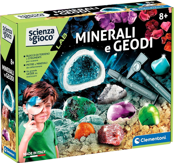 Набір для наукових експериментів Clementoni Science & Play Minerals and Geodes (8005125193509) - зображення 1