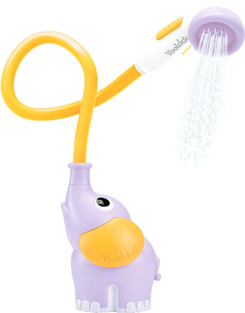 Zabawka do kąpieli Yookidoo Elephant Baby Shower Fioletowa (7290107723602) - obraz 1