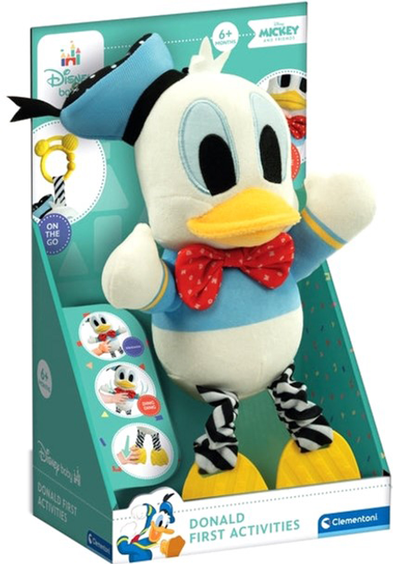 Zabawka-zawieszka do wózka Clementoni Disney Baby Donald Duck First Activities (8005125179213) - obraz 1