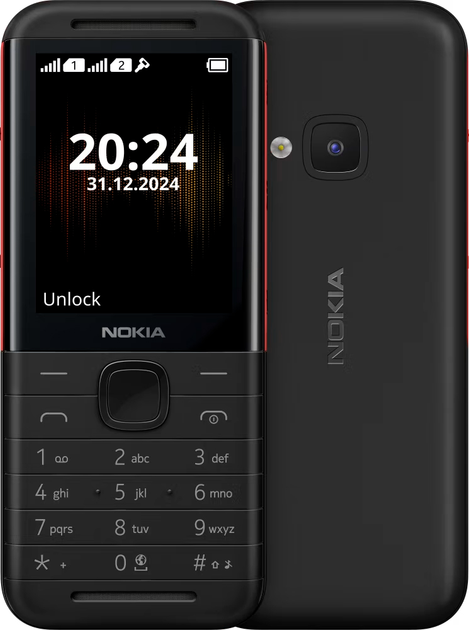 Telefon komórkowy Nokia 5310 TA-1603 (2024) DualSim Black/Red (6438409095077) - obraz 1