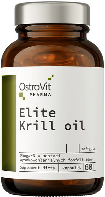 Дієтична добавка OstroVit Pharma Elite Krill Oil 60 капсул (5903246226225) - зображення 1