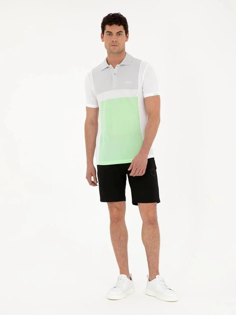 Поло довге чоловіче Pierre Cardin G021SZ011-000-1853618 (beyaz) XXL Біле (8683857392973) - зображення 3