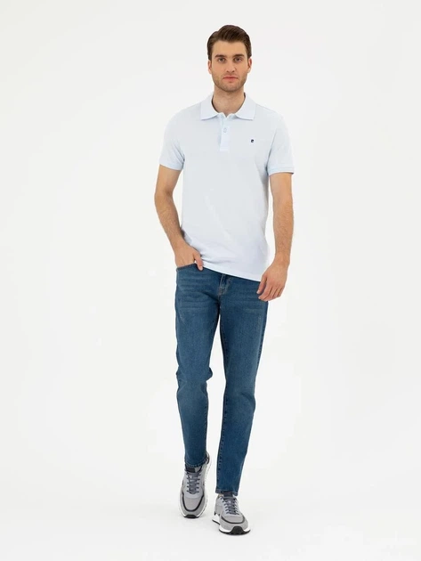 Поло довге чоловіче Pierre Cardin G021GL011-000-1954212 2XL Світло-блакитне (868385744905) - зображення 3