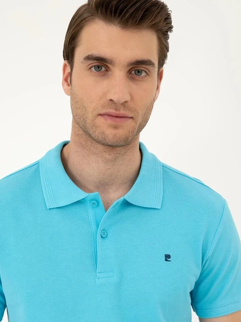 Поло довге чоловіче Pierre Cardin G021GL011-000-1954212 (turkuaz) M Бірюзове (8683857494943) - Фото 5 Поло довге чоловіче Pierre Cardin G021GL011-000-1954212 (turkuaz) M Бірюзове (8683857494943) - зображення 5