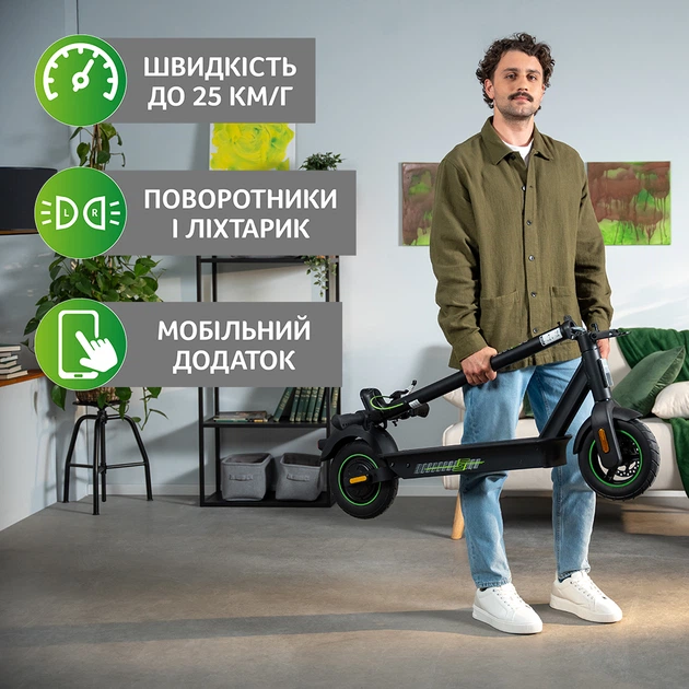 Электросамокат Acer Electrical Scooter 5 Advance Black (AES025) (GP.ESC11.015) - изображение 3