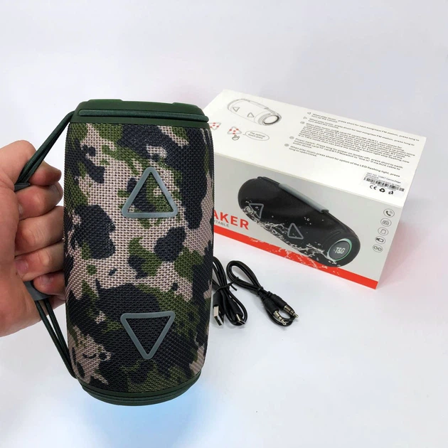 Bluetooth-колонка TG657 с RGB подсветкой 1500 mAh. Цвет: камуфляж - изображение 12