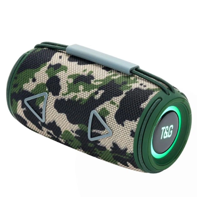 Bluetooth-колонка TG657 с RGB подсветкой 1500 mAh. Цвет: камуфляж - изображение 14