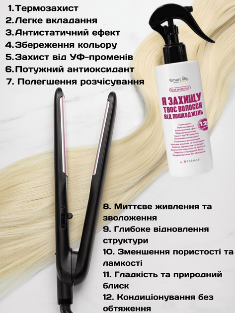 Термозахисний спрей для волосся 12 в 1 Smart Life Farmasi 200 мл - зображення 2