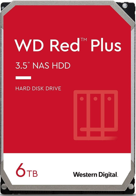 WD Жесткий диск 6TB 3.5" 5400 256MB SATA Red Plus NAS – фото, отзывы ...