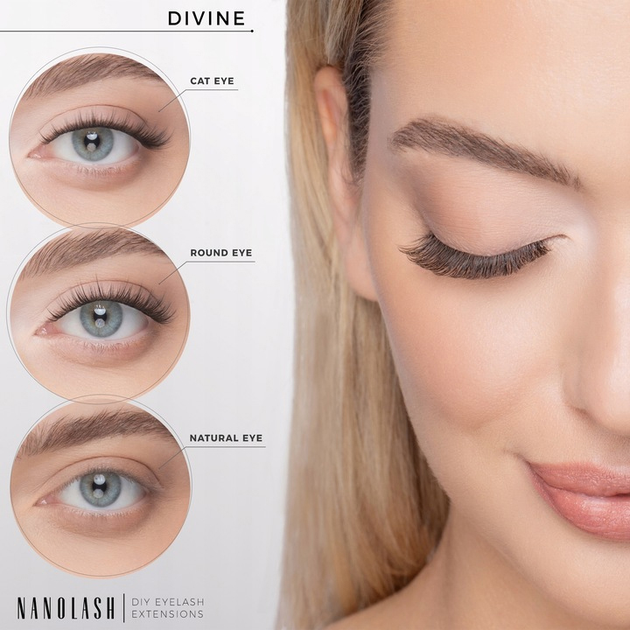 Sztuczne rzęsy Nanolash Eyelash w kępkach Divine 36 szt (5905669547888) - obraz 3