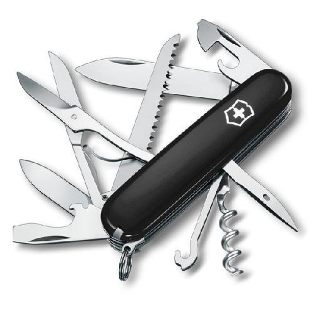 1.3713.3 Нож Victorinox Swiss Army Huntsman чорний - изображение 1