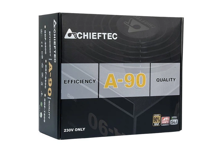 БЖ 650W Chieftec A-90 GDP-650C, 140 mm, >90%, Modular, Retail Box - Фото 2 БЖ 650W Chieftec A-90 GDP-650C, 140 mm, >90%, Modular, Retail Box - зображення 2
