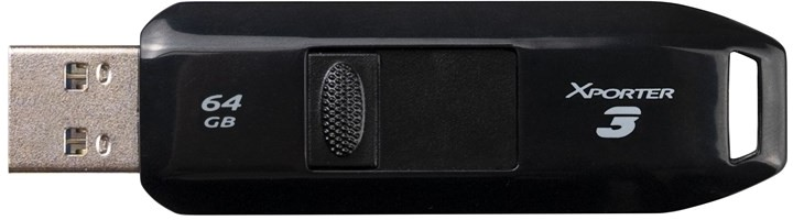 Флеш пам'ять USB Patriot Xporter 3 64GB USB 3.2 Black (PSF64GX3B3U) - зображення 1