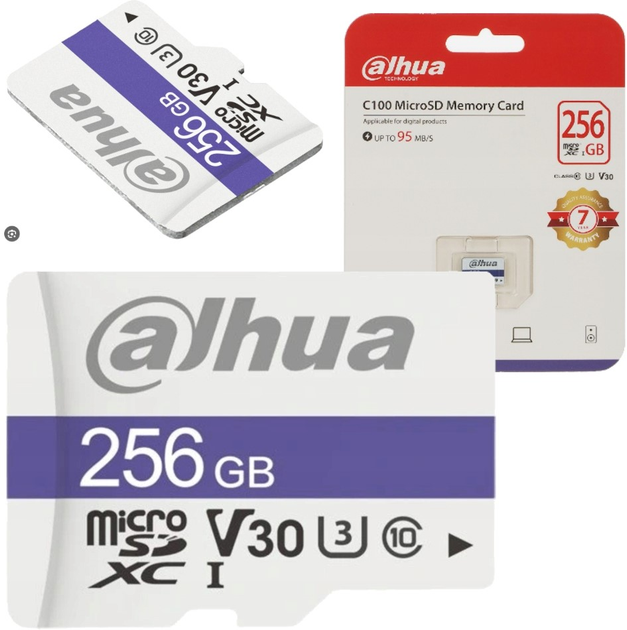 Karta pamięci Dahua microSDXC UHS 256GB Class 10 (1.0.99.80.10175) - obraz 1