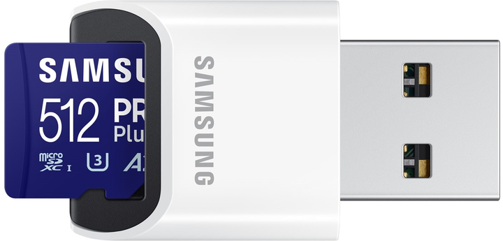 Карта пам'яті Samsung PRO Plus microSDXC UHS-I 512GB Class 10 + Reader 2023 (MB-MD512SB/WW) - зображення 5
