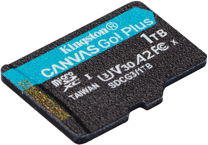 Karta pamięci Kingston MicroSDXC 1TB Canvas Go! Plus Class 10 UHS-I U3 V30 A2 (SDCG3/1TBSP) - obraz 2