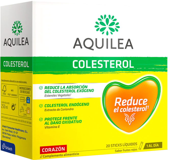 Suplement diety Aquilea Cholesterol 20 szt (8470001888976) - obraz 1