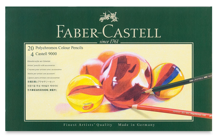 Zestaw kolorowych ołówków Faber-Castell Polychromos Gift with Accessories 24 szt (4005402100514) - obraz 1