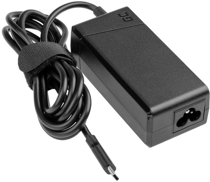 Блок живлення для ноутбука GreenCell AD133P AC adapter USB-C 45W (5904326372016) - зображення 1