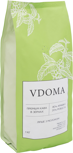 Кава в зернах VDOMA Morning magic натуральна смажена 1 кг (VDOMA-C-MM-1000) - зображення 2