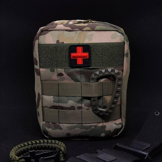 Підсумок-аптечка Cordura 900D з кріпленням Molle та Velcro панеллю мультикам розмір 19х16х10 см - зображення 1