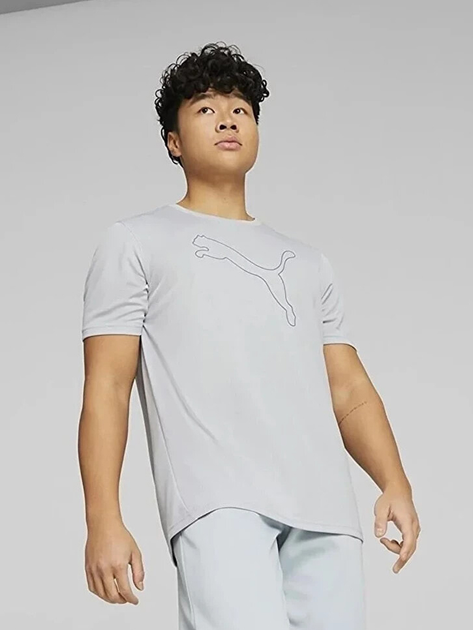 Футболка мужская Puma Training Essentials 52031542 2XL Серебряная с ...