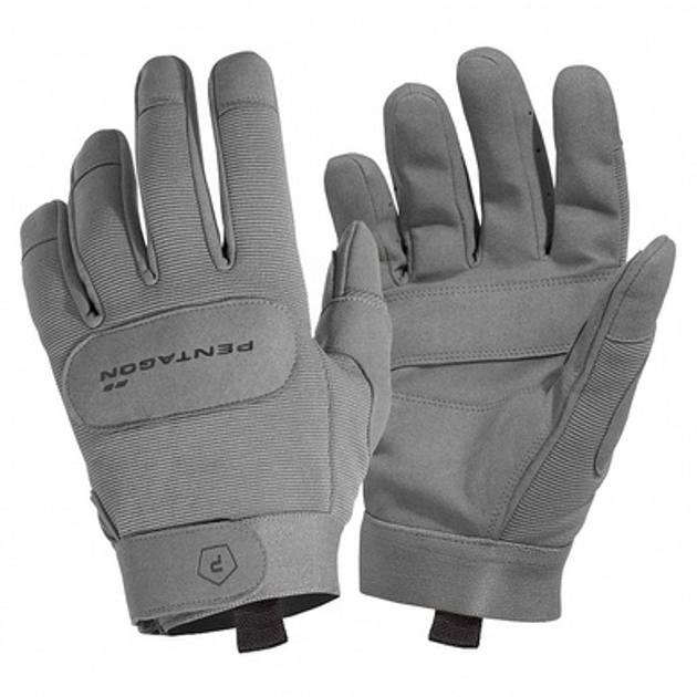 Рукавиці тактичні Pentagon Duty Mechanic Gloves Wolf Grey M - зображення 1