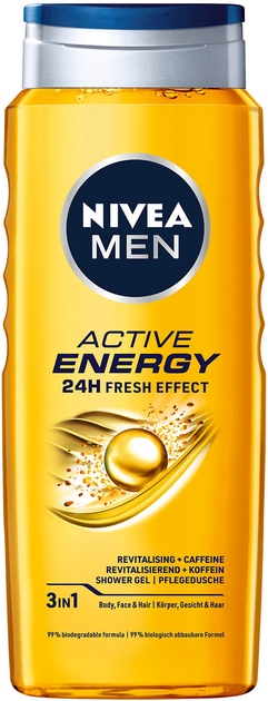 Акція на Гель для душу NIVEA MEN Активна Енергія 3в1 500 мл (4005900830784/9005800341644) від Rozetka