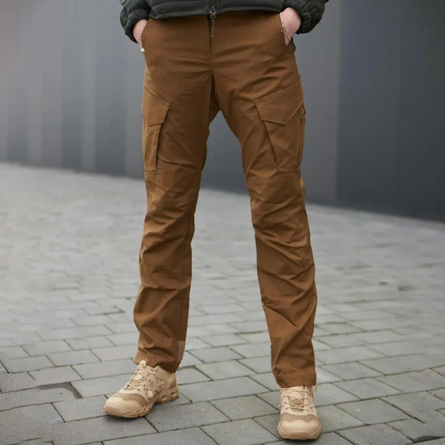 Женские брюки с манжетами Military рип-стоп койот размер M - изображение 1