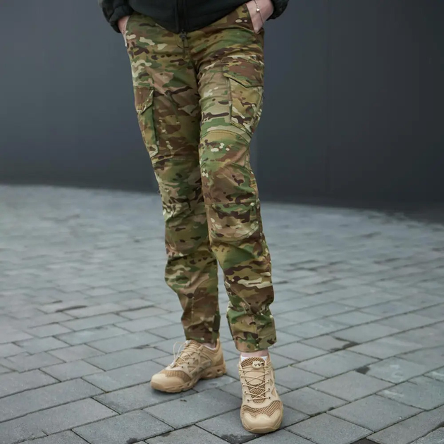 Женские брюки с манжетами Military рип-стоп мультикам размер L - изображение 1