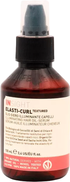 Serum olejowe do włosów kręconych Insight Elasti-Curl nabłyszczające 100 ml (8029352358098) - obraz 1