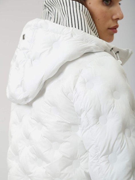 Куртка зимова жіноча Geox W3628WT3015-F1680 48 Біла (8056206432796) - зображення 7