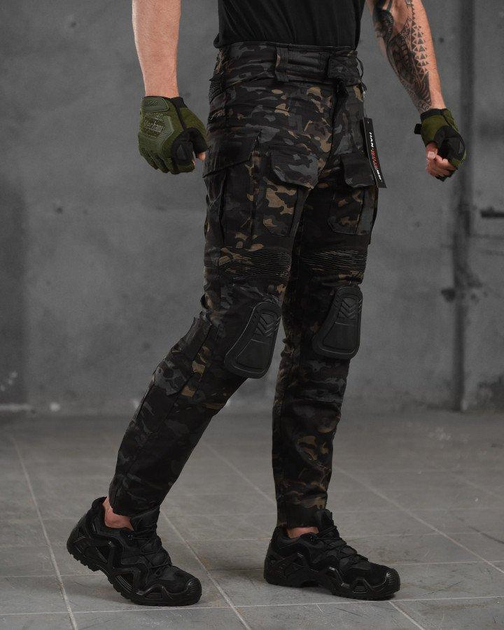 Армійські чоловічі штани з наколінниками G3 XL чорний мультикам (52106) - зображення 2